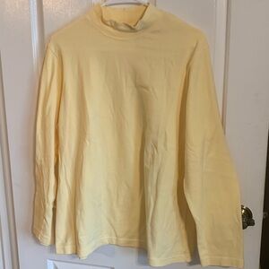Croft & Barrow Soft Yellow Turtleneck
